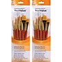 Princeton RealValue Short Handle Mixed Media Synthetic Taklon Variety Brush Set, 6/Set, 2 Sets/Bundle (PBXPR9153-2)~#|#~2175B52D-90C9-49C9-A1E14B9F6148692F_sc7