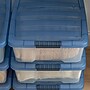 Iris 26 Qt. Latch Lid Storage Tote, Clear/Navy, 6/Carton (100364-CT)~#|#~2178AC30-CD2B-4B0D-A9B23CDF408FD29C_sc7