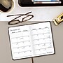 2027 AT-A-GLANCE Fine Diary 2.75" x 4.25" Weekly & Monthly Planner, Faux Leather Cover, Black/Brown (74-01-05-27)~#|#~217D0471-117C-40AF-88EDB35D3CF1376B_sc7