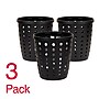 Staples Plastic Trash Can, 2.8 Gallon, Black, 3/Pack (ST63906)~#|#~217DEAF6-69FD-4699-A4A654AC28C0FEA1_sc7