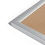 U Brands Basics Cork Bulletin Board, Silver Frame, 47"H x 70"W (023U00-01)~#|#~2183F250-A6BB-4952-86BD6D6BE5EEEEB0_sc7