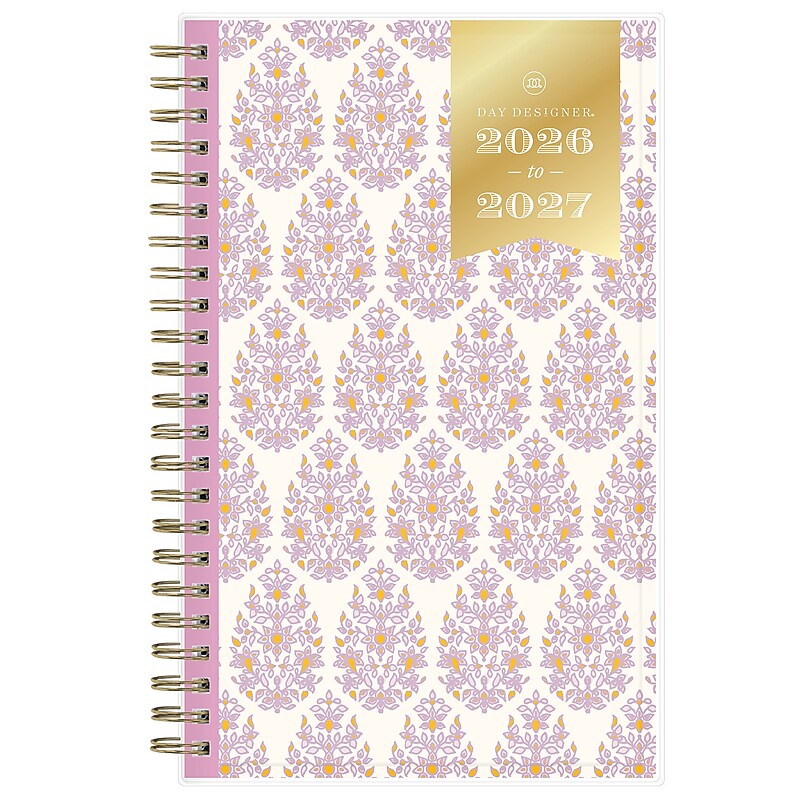 2026-2027 Blue Sky Day Designer 5" x 8" Academic Weekly & Monthly Planner, Plastic Cover, Kerridge Lilac (158167) image 1