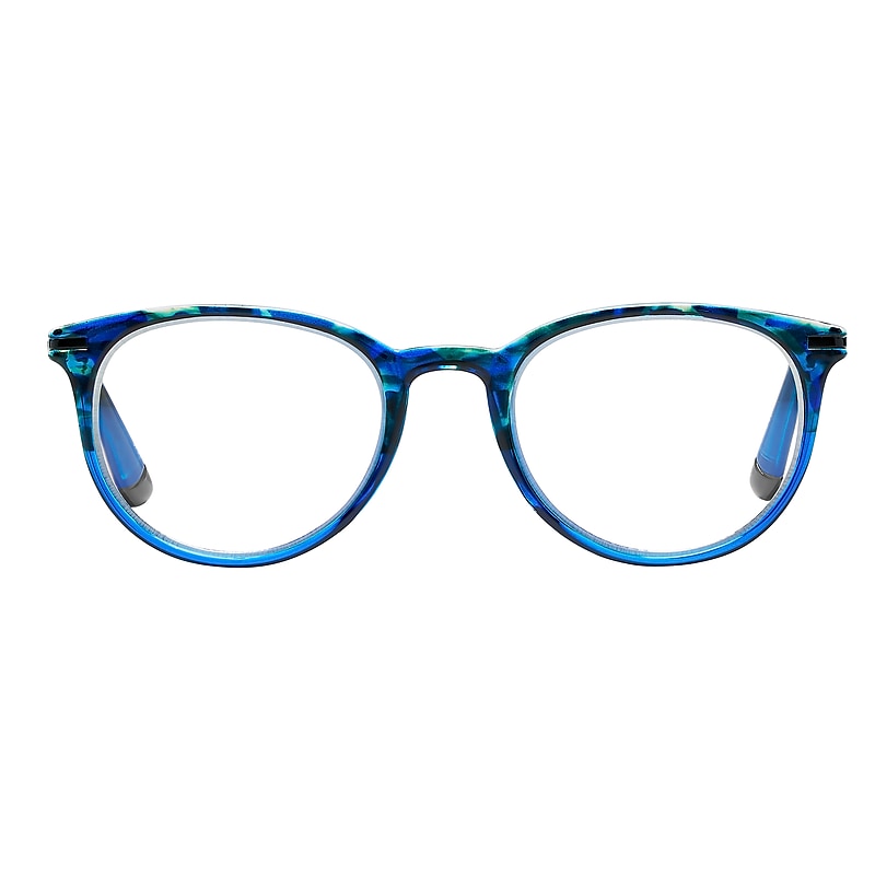 SAV Tri-focus Blue Light +2.00 Reading Glasses, Blue (E2307) image 1
