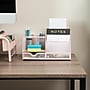 Mind Reader 7-Compartment Metal Desk Organizer, Pink (JOEORG-PNK)~#|#~2189919B-F07F-4320-8747D83DC6C7798F_sc7