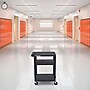 Luxor ENDURA AV 3-Shelf Media Utility Cart with Electric Power, Black (LP34E-B)~#|#~2191F1D3-61FA-4330-BF1DD4D9112A2E55_sc7