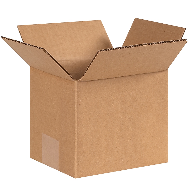 6" x 5" x 5" Shipping Boxes, 32 ECT, Brown, 25/Bundle(655) image 1