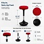 Uncaged Ergonomics Wobble Stool Armless Fabric Active Stool, Red (WSR)~#|#~2198F571-BC00-405F-925A2CD1AA2EA9CC_sc7