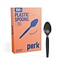 Perk™ Polystyrene Spoon, Heavy-Weight, Black, 100/Pack (PK56395)~#|#~219D2BE0-3A2D-46BD-A3E48415921380B1_sc7