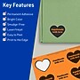 Avery Heart Shaped Laser/Inkjet Multipurpose Labels, 2-9/32" x 1-27/32", Bright Orange, 240/Pack (94603)~#|#~219F80BF-7CCF-4C21-9B610A4D3344DB07_sc7