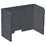 Versare SoundSorb Foldable Fabric Freestanding Privacy Panel, 18"H x 24"W, Dark Gray (DS7826125-1)~#|#~219FC2B9-2DC8-408B-A00CEA4AD5C695AE_sc7