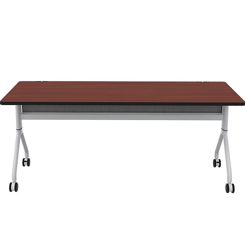 Safco Rumba Training Room Table, 30" x 72", Biltmore Cherry (RBA7230FLSLBMCH) image 1