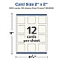 Avery Integrated Cards, 2" x 2", Matte Ivory, 600/Box (95269)~#|#~21A33838-CCAD-4658-93DEEC4E26243AE6_sc7