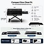 Uncaged Ergonomics KT3 Adjustable Height Keyboard Stand with Mouse Platform for Counters and Workstations, Black~#|#~21A70C98-271C-423E-86BE8E6B3E1A6F77_sc7