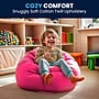 Flash Furniture Dillon Cotton Small Refillable Bean Bag Chair, Solid Hot Pink (DGBEANSMSLDHTPK)~#|#~21AB3F92-7487-45AE-A5578B21F280E9EC_sc7