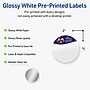 Avery Circle Multipurpose Labels, 2" Dia., White, 120/Pack (19479370441)~#|#~21AC30B5-C368-4EDD-B18CD4C4A97C8805_sc7