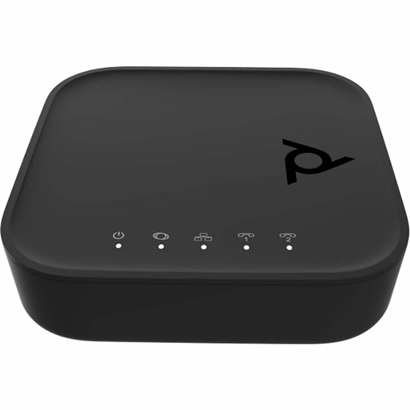 Poly ATA 400 Series Telephone Adapter, Black (8F3H5AA#ABA) image 1