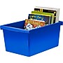 Storex Plastic Medium Classroom Storage Bin, 16.75"x 11.87"x 8.28", Blue, Pack of 2 (STX61482U06C-2)~#|#~21B0DAAD-A7F3-478D-B2954D161E4DD189_sc7