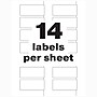 Avery PermaTrack(R) Destructible Laser Asset Tag Labels, 1-1/4" x 2-3/4", Matte White, 112 Asset Tags/Pack (60537)~#|#~21B501C8-4D69-44FF-BD0E4AFAFD603BD7_sc7