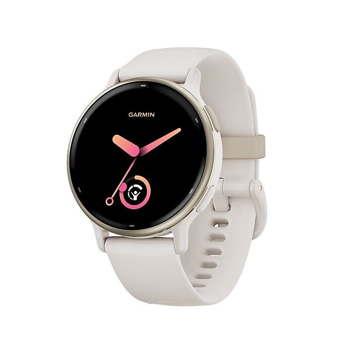 Garmin vívoactive 5 Smartwatch, GPS, 42.2mm, Ivory Silicone Band