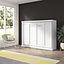 Bestar Pur 80W Full Horizontal Murphy Bed for Modern Living, White (26185-000017)~#|#~21C5F8B6-3C93-455D-B356BFCA0D614408_sc7