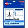 Avery Rectangle Laser/Inkjet Multipurpose Labels, White, 8 Labels/Sheet, 25 Sheets/Pack (19479311275)~#|#~21C61760-BFCB-436C-A59F4C81AD83E50F_sc7