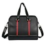 Karla Hanson Rogers Faux Leather Shoulder Bag, Black/Red (71104RED)~#|#~21CA080A-A1E4-49D4-8AC701A4198C3CF1_sc7