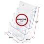 Staples® Literature Holder for Magazines, 8.25" x 11.7", Clear Plastic (77301)~#|#~21CB1A1E-7B1A-4B09-9448F5B193D61F08_sc7