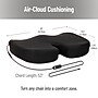 Mind Reader Memory Foam Heated Air-Cloud Seat Cushion, Black (HEASCUSH-BLK)~#|#~21CCFFAE-F8EE-4962-A84F07CF73E8C61D_sc7