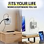 Overtime E63 7-in-1 Wall Outlet Surge Protector Extender with 4 AC Outlets, 2 USB-A & 1 USB-C Ports, White (OWPE63WH)~#|#~21CEEF07-4A41-4825-8A4E9431AC55BE02_sc7
