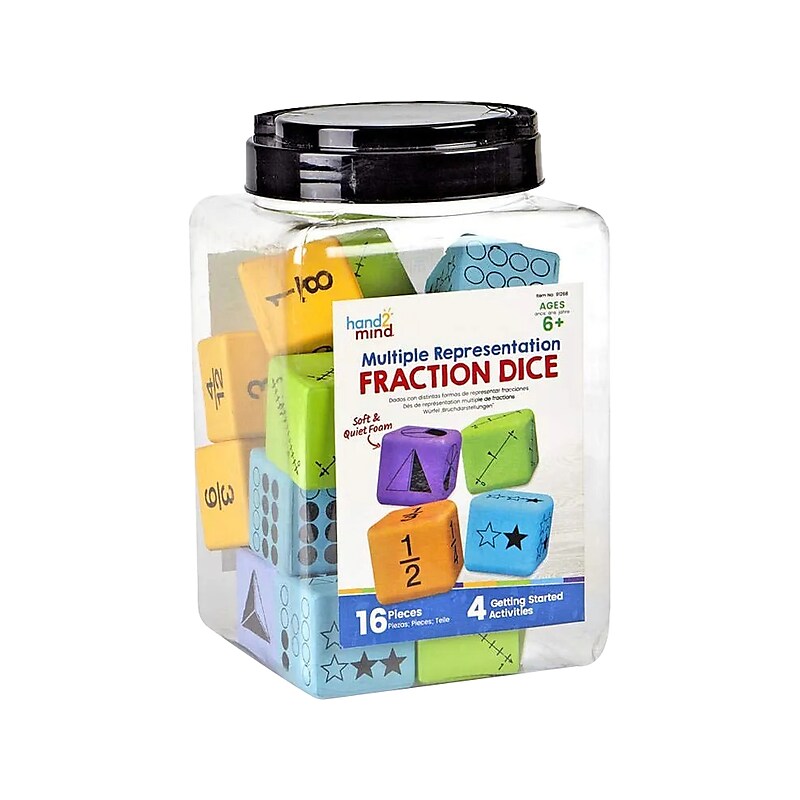 hand2mind Multiple Representation Fraction Dice (91268) image 1