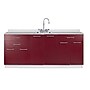 Viva Comfort 36.75'' H x 72" L Medical Cabinet with Center Sink, 6-Doors, 3-Drawers, Claret (902BASE72CSCL)~#|#~21D16BC2-91EF-4DC4-BC179432D52EA439_sc7