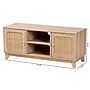 Baxton Studio Elsbeth TV Stand, Screens up to 46", Light Brown/Natural Brown (226-12952-HiT)~#|#~21D3312A-AA83-415D-A5BC39B16FFC9625_sc7