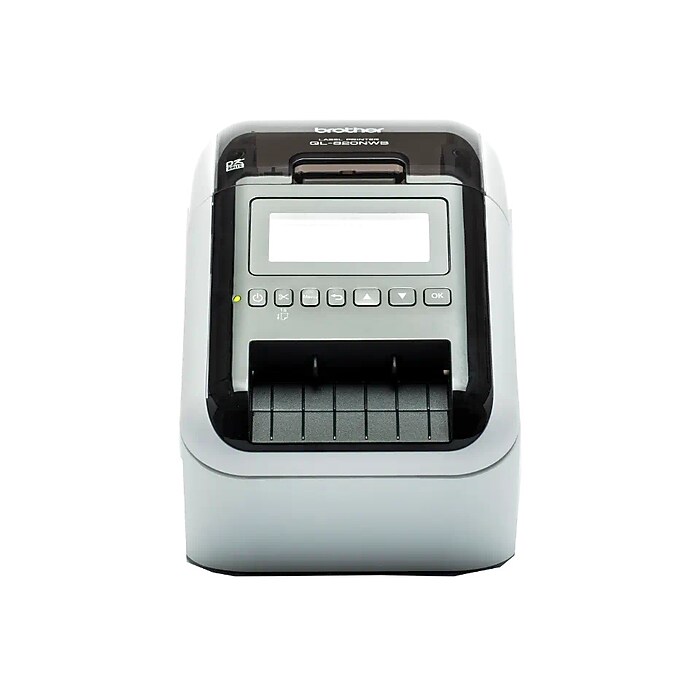 Brother Desktop Thermal Label Printer, Glossy Black/White (QL