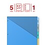 Staples Write & Erase Plastic Dividers with Pockets, 5-Tab, Multicolor (ST63056)~#|#~21DE1A55-FA36-4902-BA0194042F31C7D6_sc7