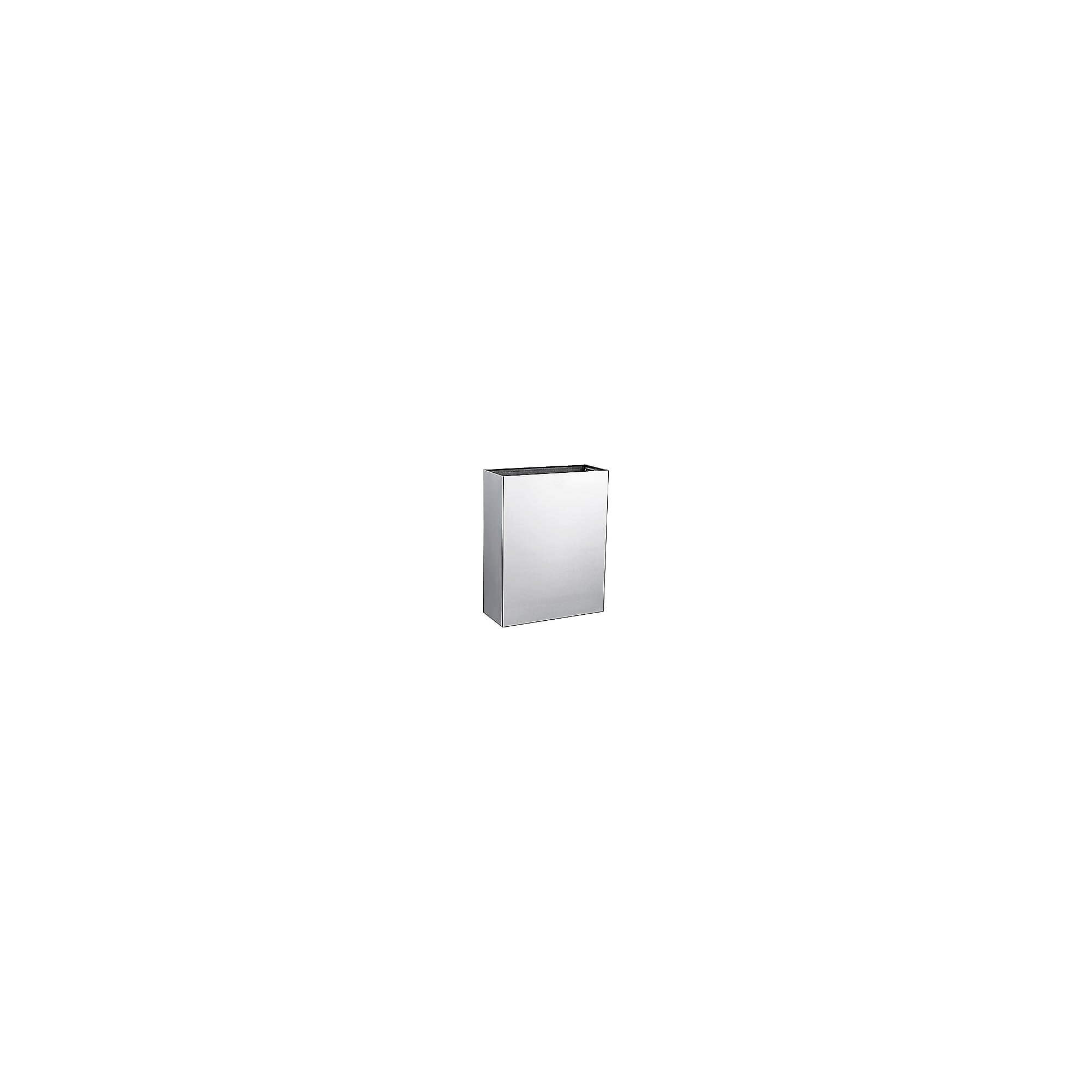 Alpine Stainless Steel Surface-Mounted Waste Receptacle, 6.4 Gallon, Silver (ALP491) Sansujyuku sansujyuku.com