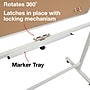 Excello Global Products Double Sided Magnetic Mobile Whiteboard Corkboard Combo, White Frame, 48" x 32"~#|#~21E4CCE5-BDF7-429C-A66329735A12DCC1_sc7