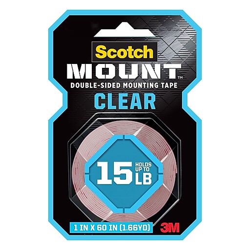Scotch Indoor Double-Sided Mounting Tape, 1