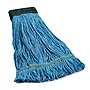 Coastwide Professional™ Looped-End Wet Mop Head, Medium, Recycled Blend, 5" Headband, Blue (CW57751)~#|#~21E792FD-CFBA-41F9-9C75D8C4156054DE_sc7