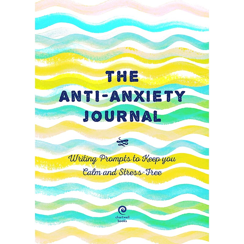 Quarto Anti-Anxiety Prompt Guided Journal, 6" x 8.42", Blue, 204 Pages (9780785839637) image 1