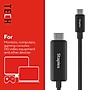Staples TECH 6 ft. USB-C to HDMI Audio/Video Cable, Male to Male, Black (ST62472)~#|#~21EAA829-0186-4049-B7351B17E21B0AC7_sc7