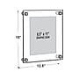 Azar Sign Holder, 8.5" x 11", Wall Mounted, Black Acrylic, 4/Pack (105514-BLK-4PK)~#|#~21EAED3F-E3BF-47BF-9192FA4196C61E7E_sc7