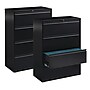 Staples 4-Drawer Lateral File Cabinet, Letter/Legal Size, Lockable, 52.36"H x 42"W x 18.62"D, Black (59621/17460)~#|#~21EB7C74-7B27-4498-A7628D762144FA2D_sc7
