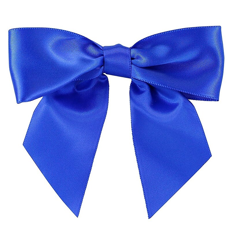 JAM Paper Satin Bows, Royal Blue, 50/Pack (52640349224) image 1