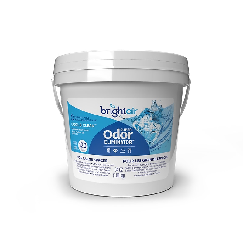Bright Air Super Odor Eliminator Gel, Fresh Scent, 64 Oz. Tub (900129) image 1