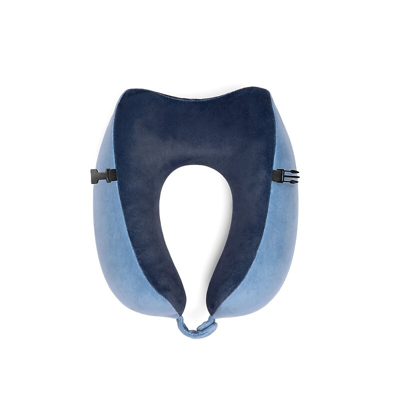 Brookstone Flex Curve Travel Pillow, Blue (BCPP0002442) image 1