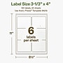 Avery Hemp Rectangle Laser/Inkjet Multipurpose Labels, 3-1/3" x 4", Off-White (120/Pack)~#|#~21FA651C-09AA-4332-BFAEC3CBA268F95B_sc7