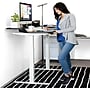 VersaDesk PowerLift Split-Level 60"W Electric Rectangular Adjustable Standing Desk, Maple/White (PL2SD6030-WM)~#|#~21FEAC90-FFC7-4C90-99734C8A990E10AF_sc7
