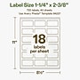 Avery Hemp Rectangle Laser/Inkjet Multipurpose Labels, 1-1/4" x 2-3/8", Off-White (720/Box)~#|#~21FFA046-10A5-4E1E-A5874AB6F2066865_sc7