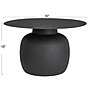 Storied Home Chic Metal Round Coffee Table, Black (EC1763)~#|#~2200E2DC-E0CF-4EFB-92952554E58C9873_sc7