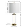 Safavieh Anders 22.25" LED Table Lamp, Clear/Brass, 2/Set (TBL4620A-SET2)~#|#~2205B8A0-C60A-4636-AA26A05DB8207EA7_sc7